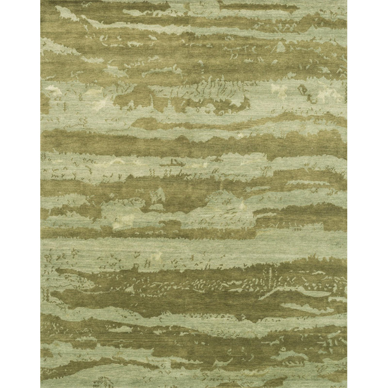 Hermitage Hand Knotted Abstract Indoor Rug, Rectangle 2' x 3'