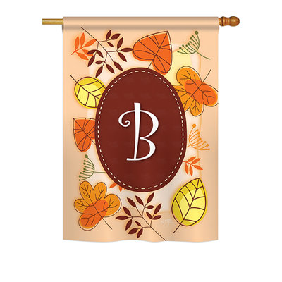 Drapeau de maison en polyester à 2 côtés digramme d’automne