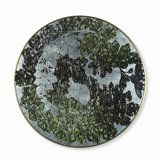 Silver Leaf Floral Print