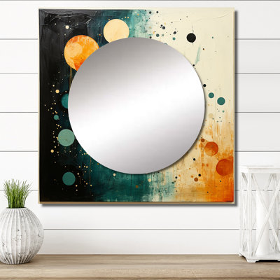 Adreena - Miroir mural de salon abstrait