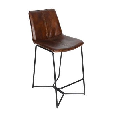 Jodilyn Upholstered Counter Stool with Metal Frame