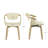 Wathen Faux Leather Upholstered Swivel Dining Arm Chair-1723066010