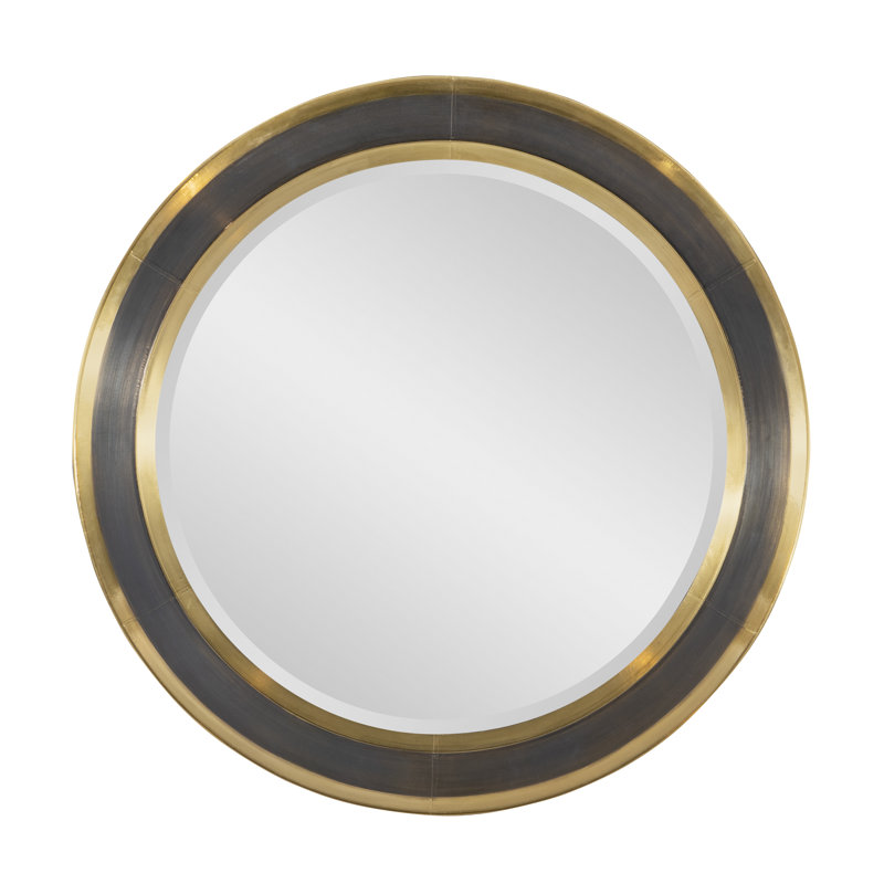 Evans Round Metal Wall Mirror
