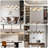 Linear Lights Chandelier, Modern Sputnik Ceiling Fixture with Adjustable Height & Dimmable Glass Shades for Dining Room, Office, Mid-Century Design-1001664830-978657878