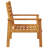 Patio Sofa Chair 2Pcs Solid Wood Acacia