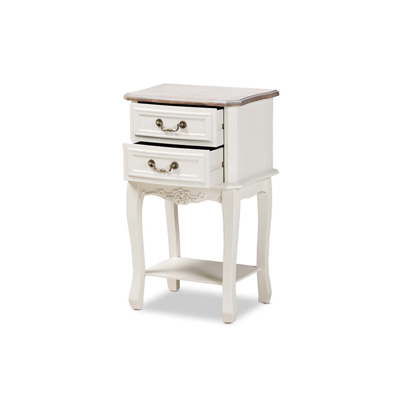 Table de chevet 2 tiroirs Caden
