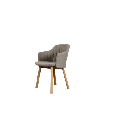 Choice Chair Indoor and Four Wood Legs Base with Upholstery Cover Set (Cane-line Zen Seat-Back Cover)
