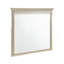Modern Glam Silver Finish Dresser Mirror Set, 7 Drawers Texture Panels Chrome Knobs