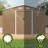 10 ft.W x 8 ft.D Galvanized Steel Outdoor Storage Shed With Lockable Sliding Doors And Air Vents