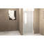 Porte de douche pivotante demi-cadre en aluminium avec verre trempé de 6 mm (1/4 po), poignée en acier inoxydable, pellicule protectrice, emballage antichoc, ouverture et fermeture en douceur. Convient pour salle de bain, cadre de 6 mm (28 x 72 po), joint d'étanchéité.