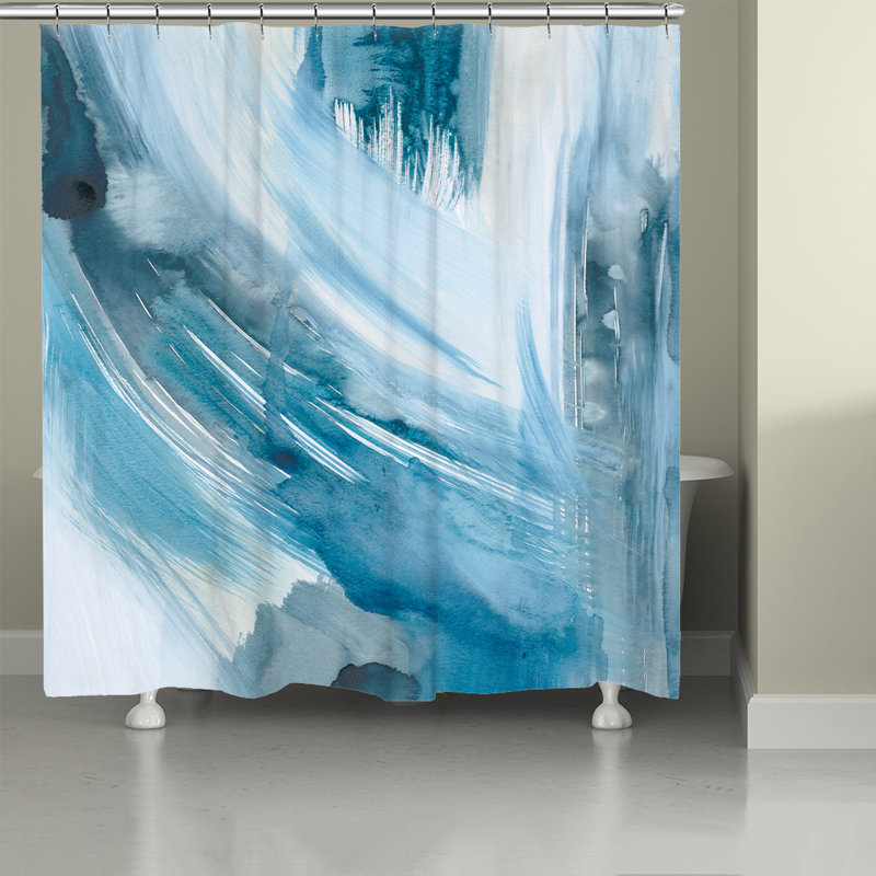Rideau de douche Kathy Ireland® Home Abstract Blues II