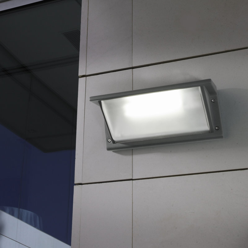 Curie 1 Light Outdoor Flush Mount, Urban Grey