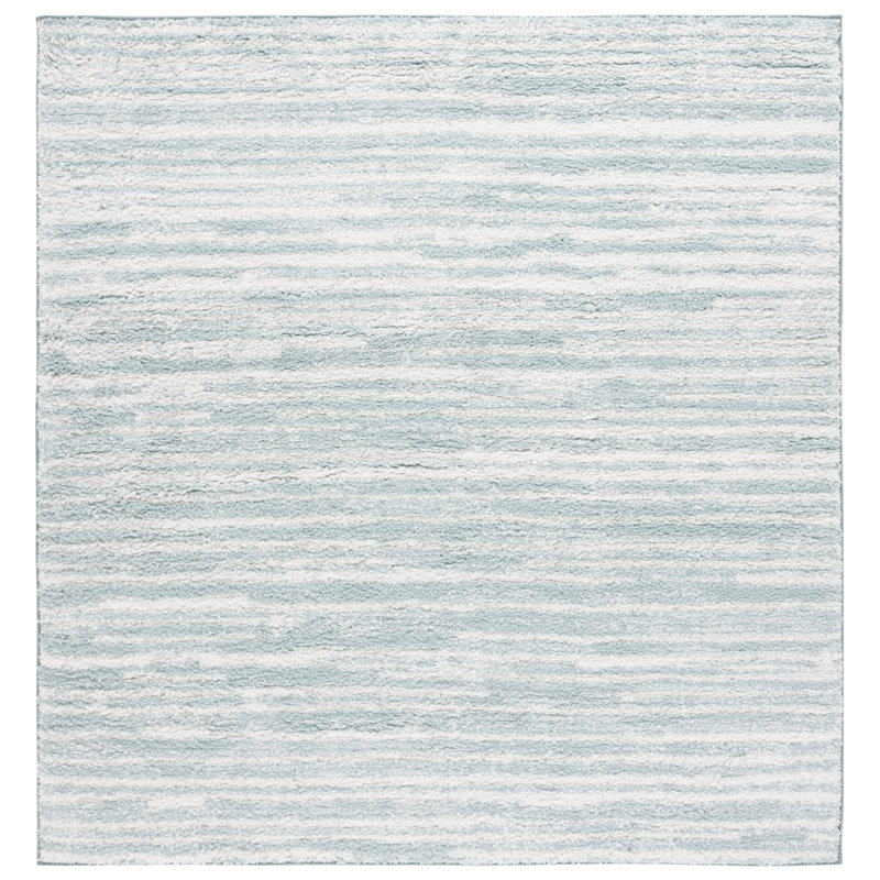 Isidro Power-Loomed Polyester Shag Area Rug, Square 6'7"