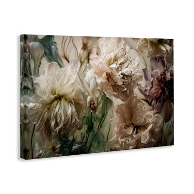 Blush Toned Flowers Canvas Wall Art by Incado bp-720_CN