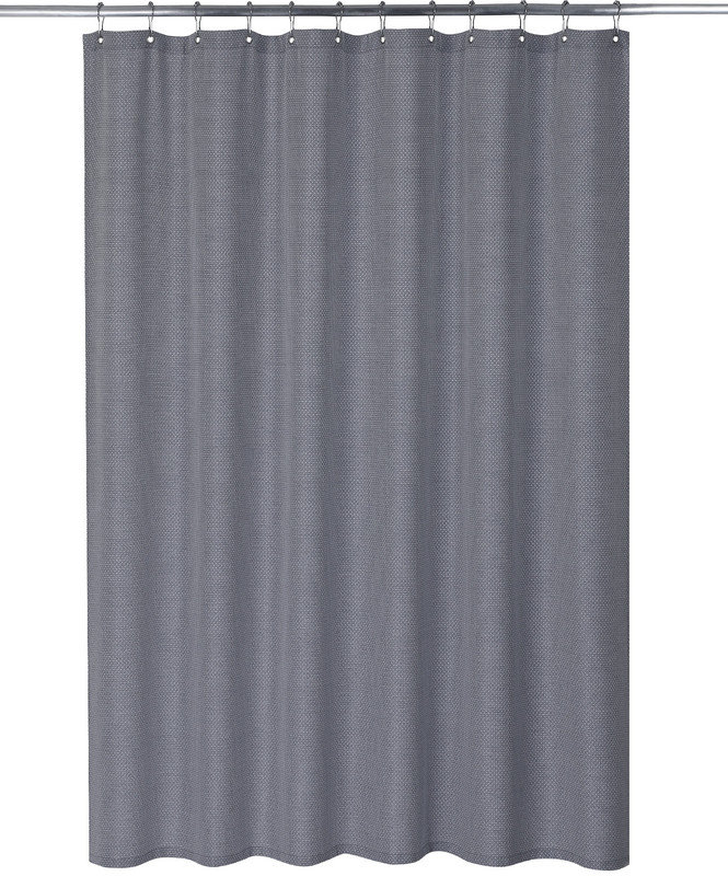 Reginal Polyester Shower Curtain, 182cm H x 213cm W, Grey