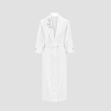 Solange Cotton Blend Terry Cloth Girl / Woman+ Above Knee Bathrobe with Pockets