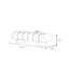 Banc rembourré en tissu Safron-1756781757