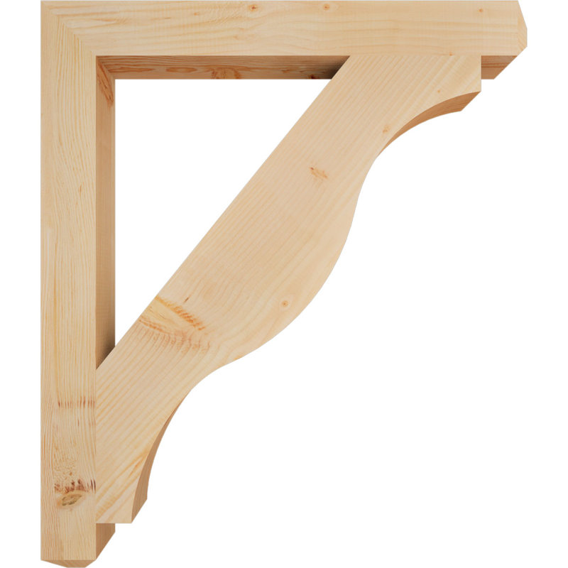 Support pour artisan Funston, Sapin de Douglas, Lisse, H 42 po x l 3,5 po x P 36 po