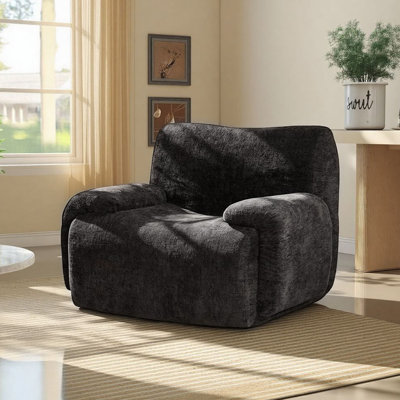 42" Modern Upholstered Oversized Compression Accent Chair