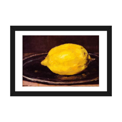 Reproduction d'art sur toile tendue, "The Lemon" par Edward Manet