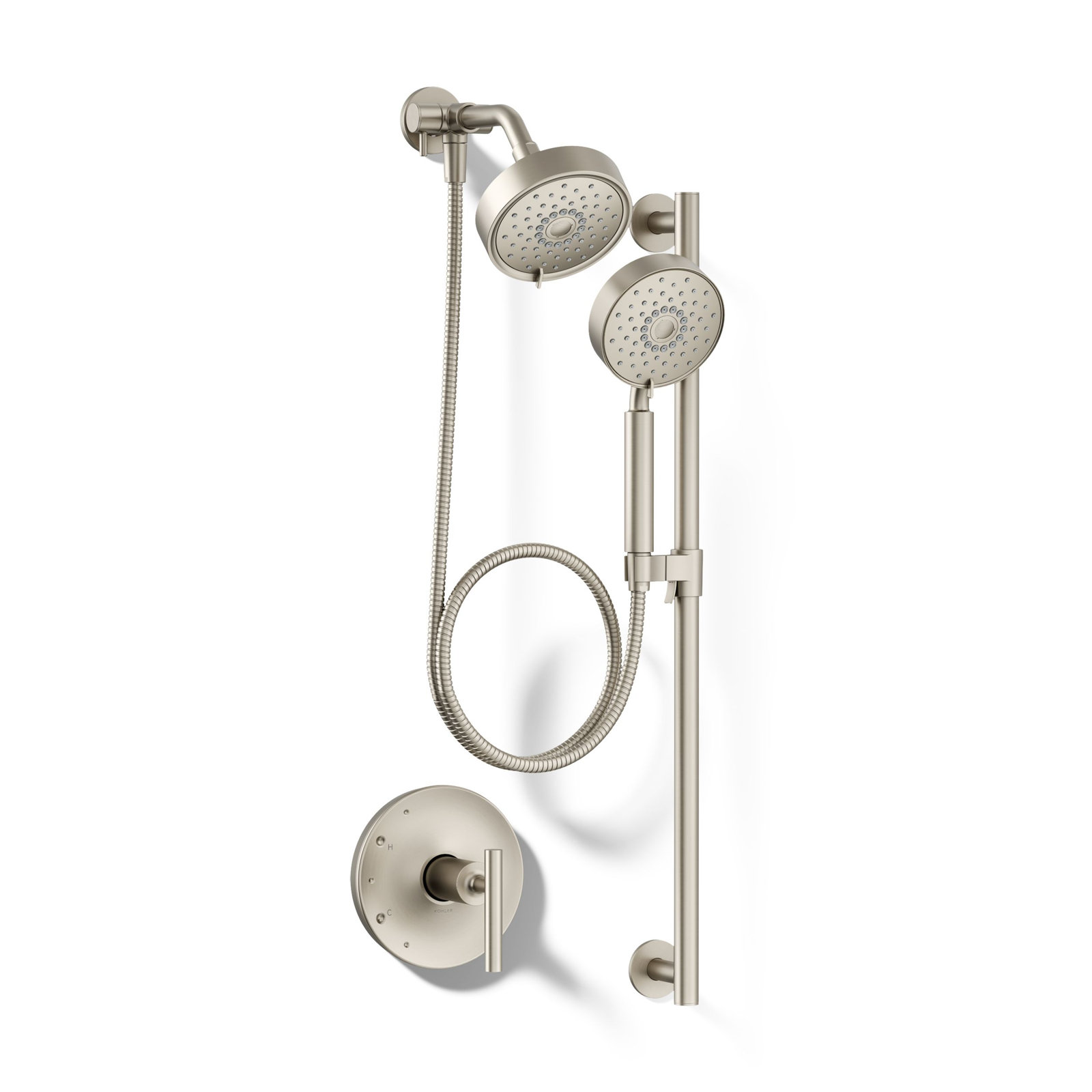 Purist Performance 2.5 GPM Showering Kit, Vibrant Brushed Nickel