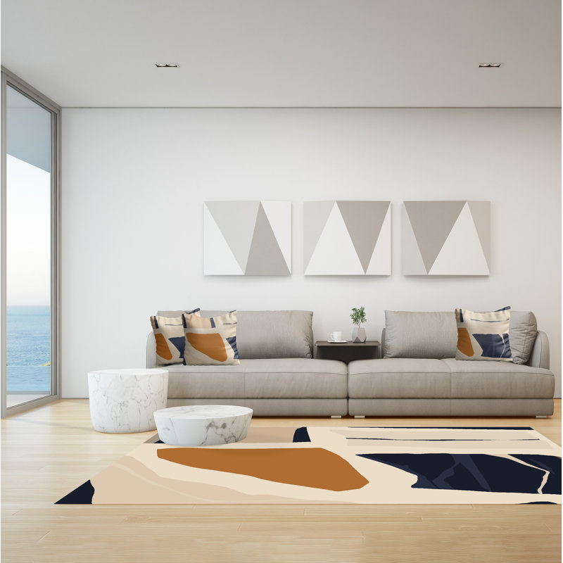 Frake Abstract Area Rug, Rectangle 140 x 200cm