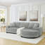 Canapé-lit modulaire rembourré Corduroy-460324250