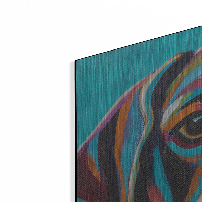 «Dog Friend II» par Carolee Vitaletti, H 36 po x l 36 po
