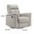 Borkovany 35.5" Transitional Top Grain Leather Swivel Glider Recliner with 360° Swivel, Gentle Gliding & High-Density Foam-86701086