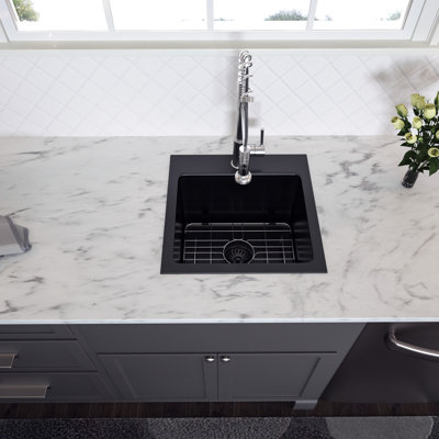 15'' L Single Bowl Stainless Steel Kitchen Sink