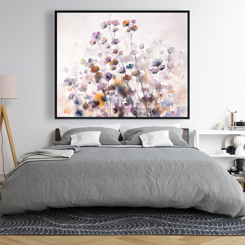 Fleurs sauvages - Art floral sur toile pour la décoration intérieure | Beauté botanique