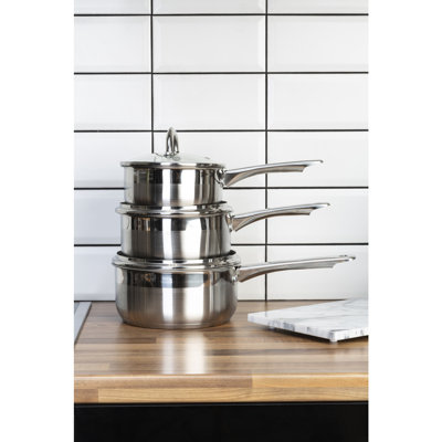 Ewald 6 - Piece Stainless Steel Cookware Set