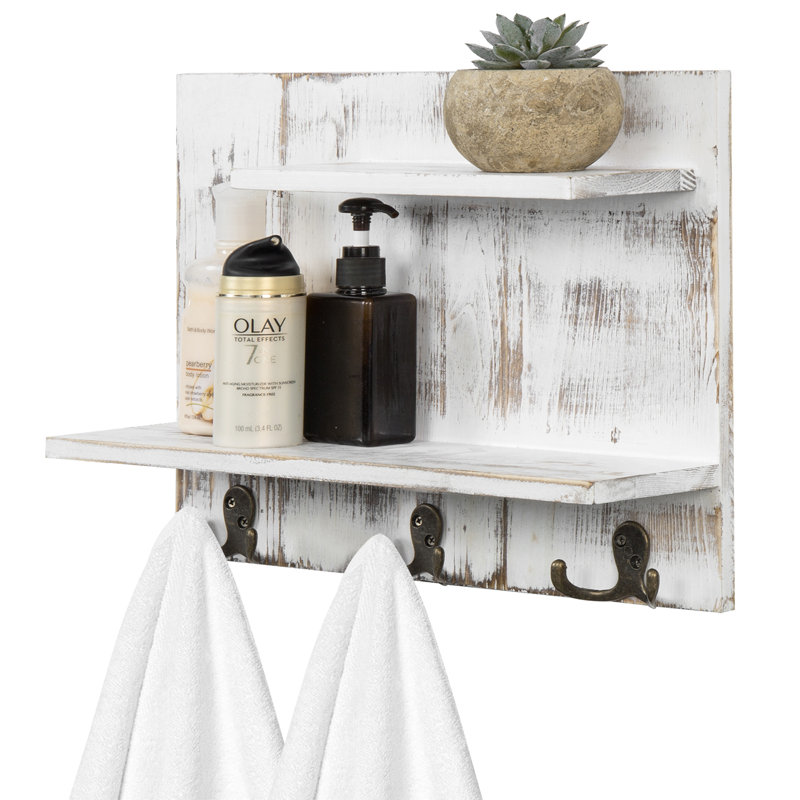 Wood Wall Towel Rack