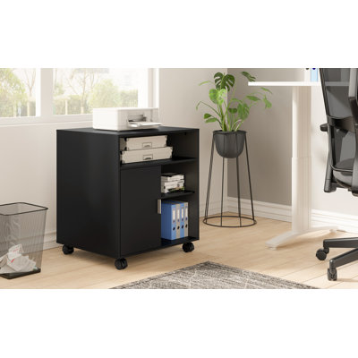 Haile 23.6'' Wide 5 - Shelf Storage Cabinet