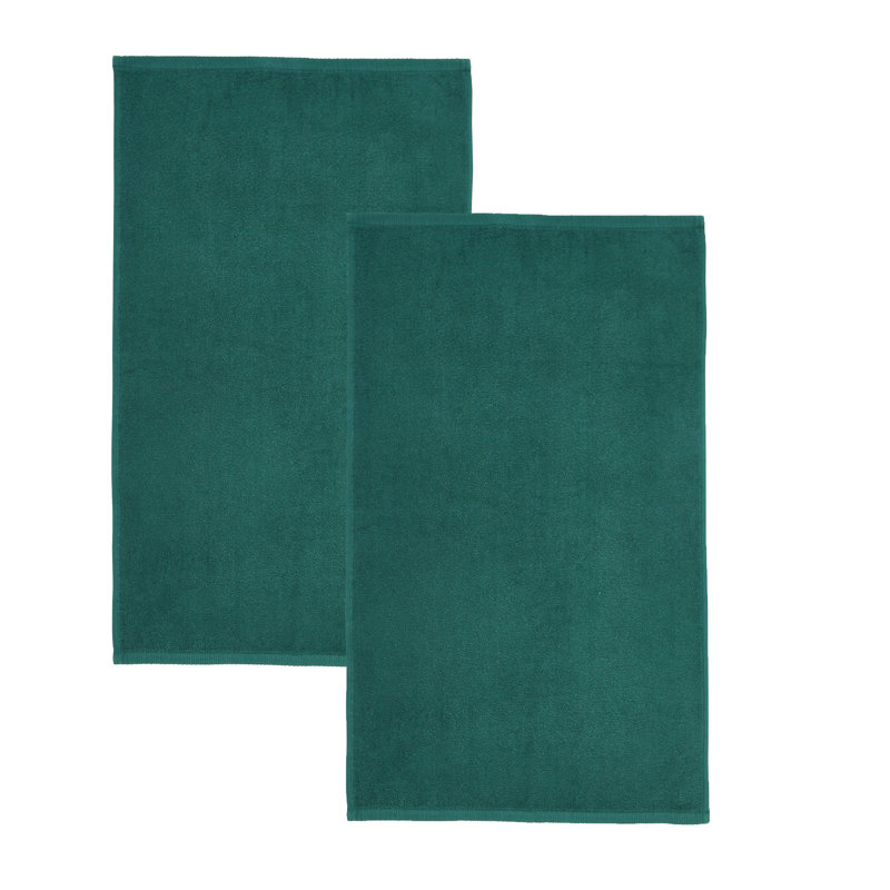 Quick Dry Cotton Bath Sheet Pair, Forest Green