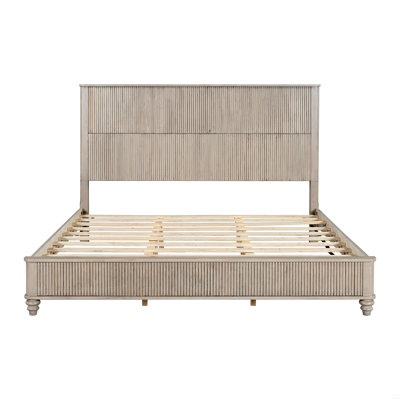 Base de lit en bois massif, lit plateforme très grand avec tête de lit, tête de lit haute en bois naturel, aucun sommier nécessaire