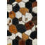 Papier peint hexagonal texture de fourrure éclectique