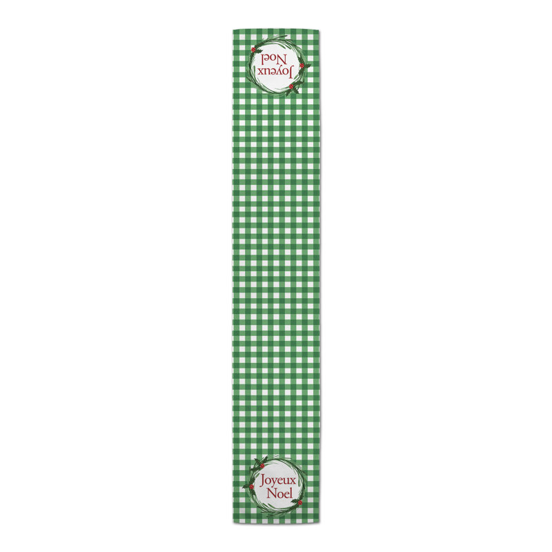 Chemin de table noel joyeux Vanburen, L 72 po x l 16 po