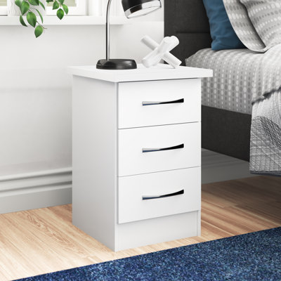 Cascio 3 Drawer Bedside Table
