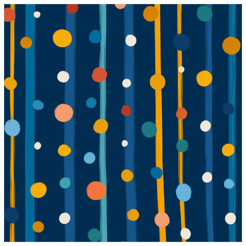 Tapisserie murale à pois - Décoration murale à motifs, 50in H x60in W with 4 Grommets