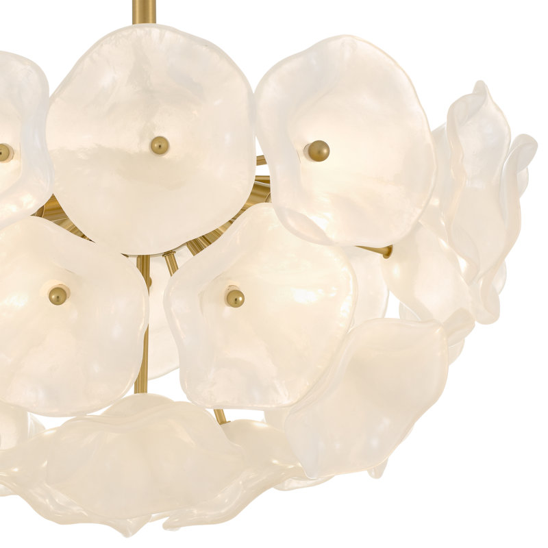Audrey 4-Light Brushed Gold Semi-Flush Mount
