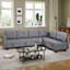 Fabric Corner Sectional-517430282-523537530-517430283