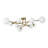 9 - Light Sputnik Glass Bubble Linear Semi Flush Mount