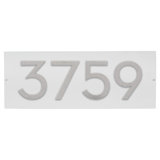 Floating Modern 4" Number Horizontal Address Plaque (4 Digits)
