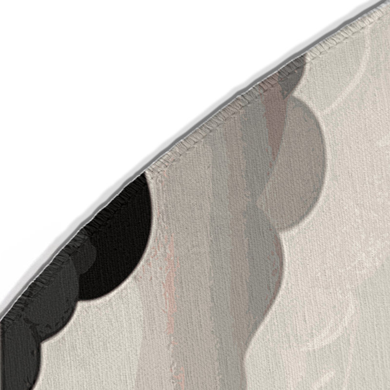 Petal Path Indoor And Outdoor Area Rug, Round 5'