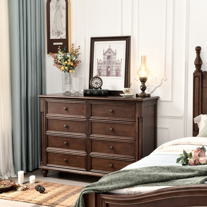 Armoire de rangement moderne et simple en bois massif