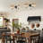 3 - Light Unique Semi Flush Mount