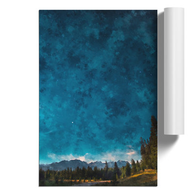 Stars Above Banff National Park - Unframed Graphic Art