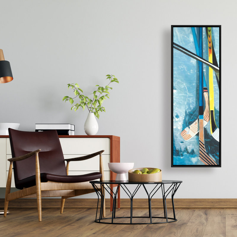 Toile «Hockey Sticks» - décor de sports de caverne d'homme | Home Loisirs