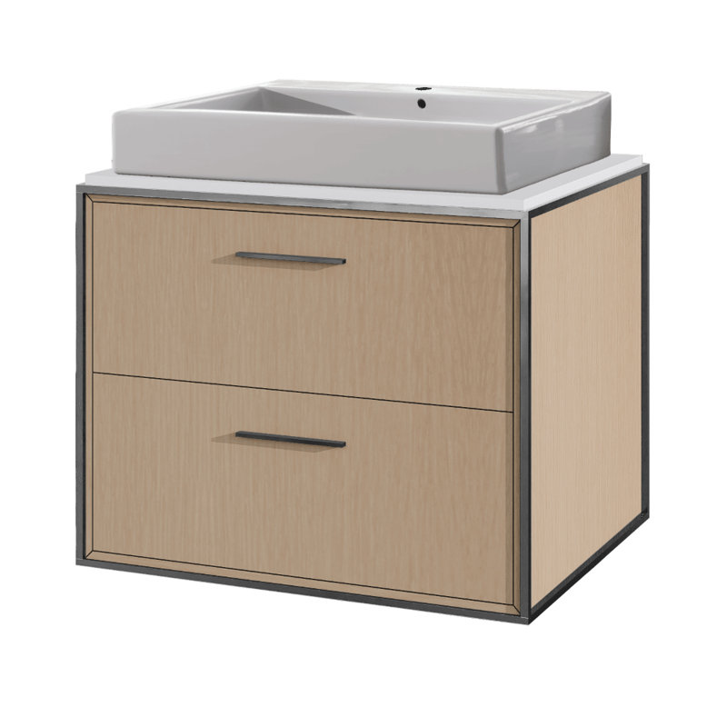 Aquaplane 22'' L Bathroom Sink, Single Hole